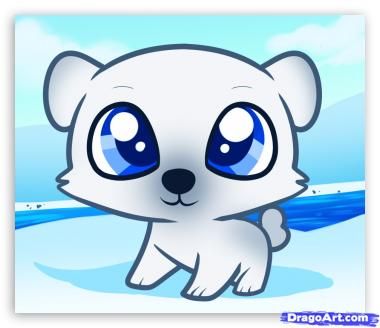 380x328 Baby Polar Bear Drawing
