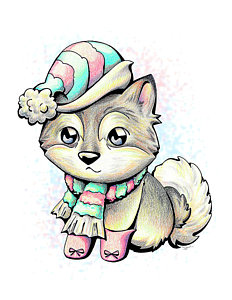 232x300 Cute Puppy Drawings