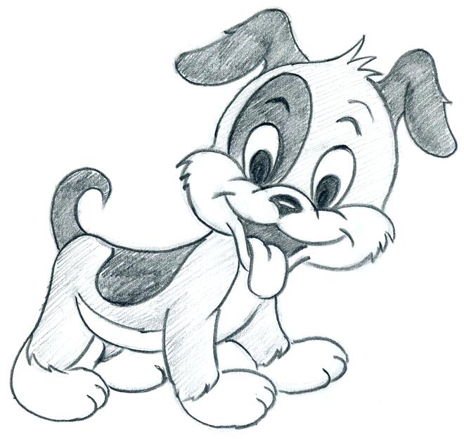 660x624 Cute Puppy Drawings Cartoon Puppy From Cute Drawings Step Cute