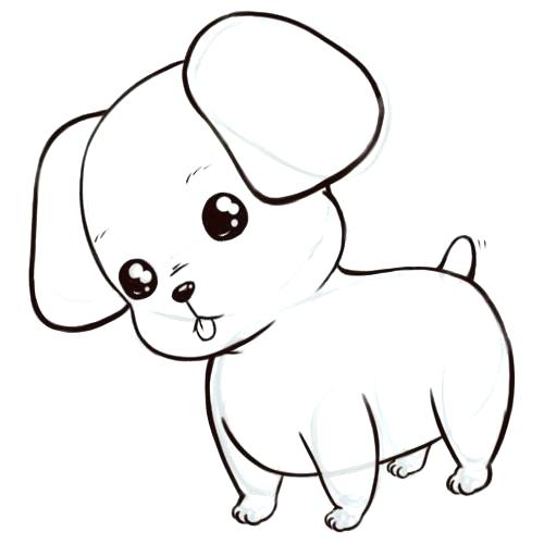 500x500 Cute Puppy Drawings Coloring Pictures Of Cute Puppies To Draw