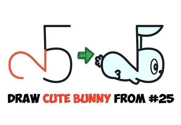 600x414 How To Draw A Easy Rabbit How To Draw A Cute Rabbit Step