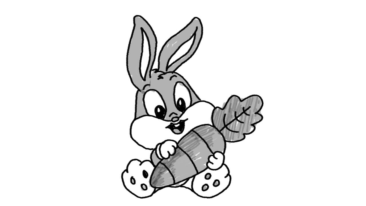 1280x720 How To Draw A Cute Rabbit Step