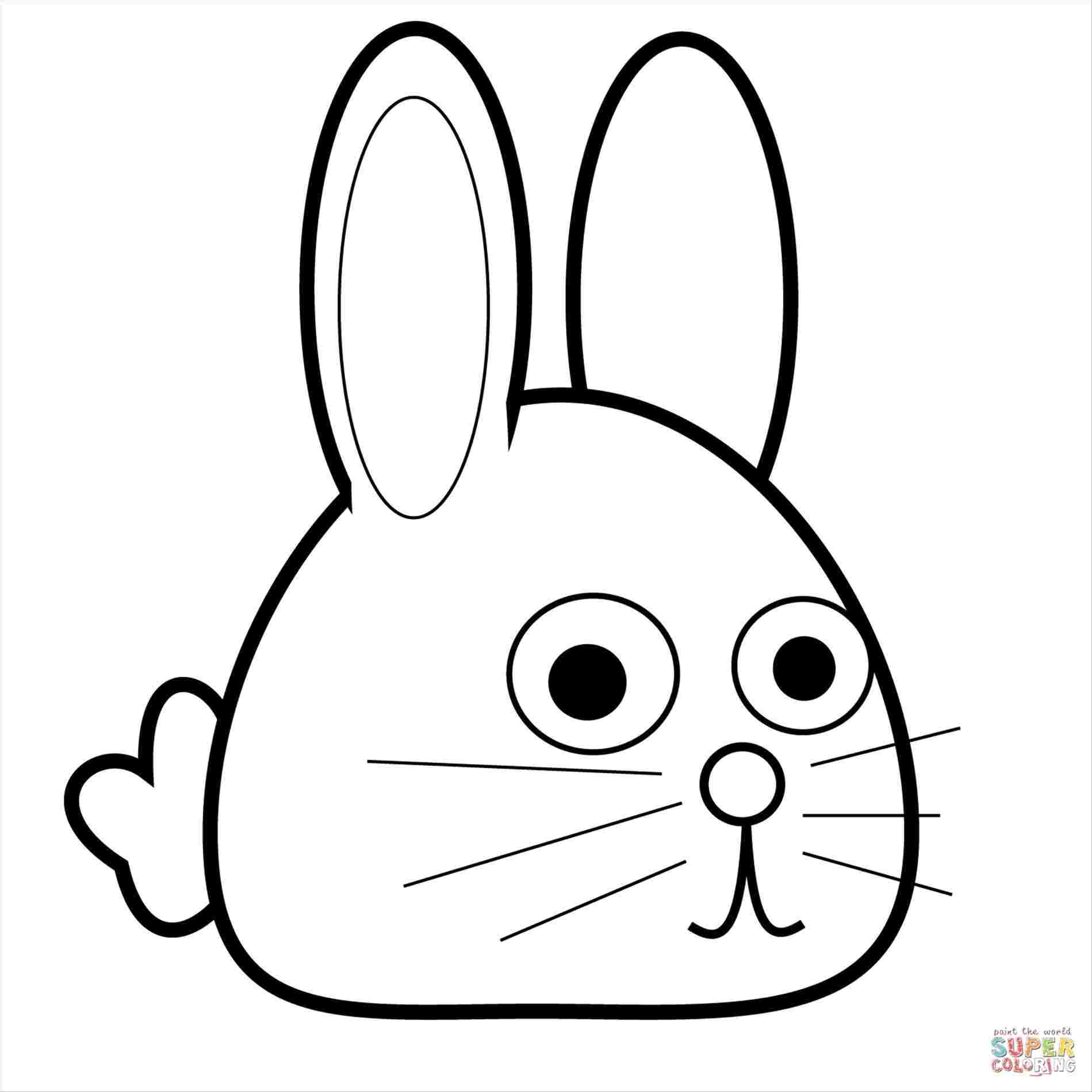 1899x1899 S Cute Rabbit Drawing For Kids Coloring Pages Free