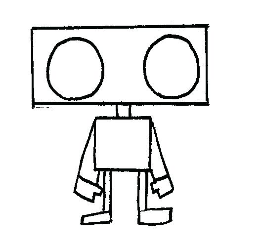 530x500 How To Draw A Robot Step