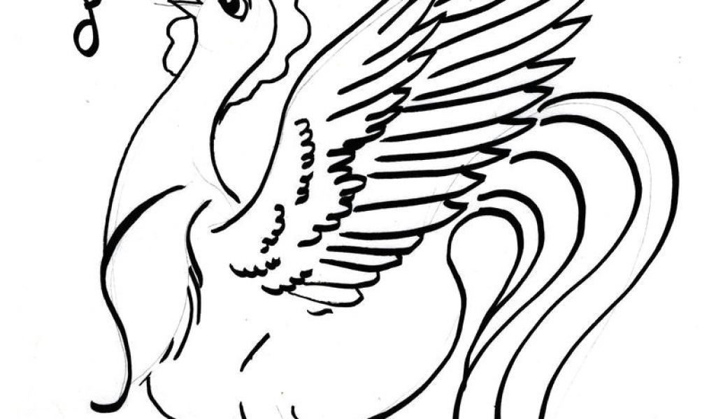 1024x600 cute rooster drawing rooster chicken crow cockrel singing song