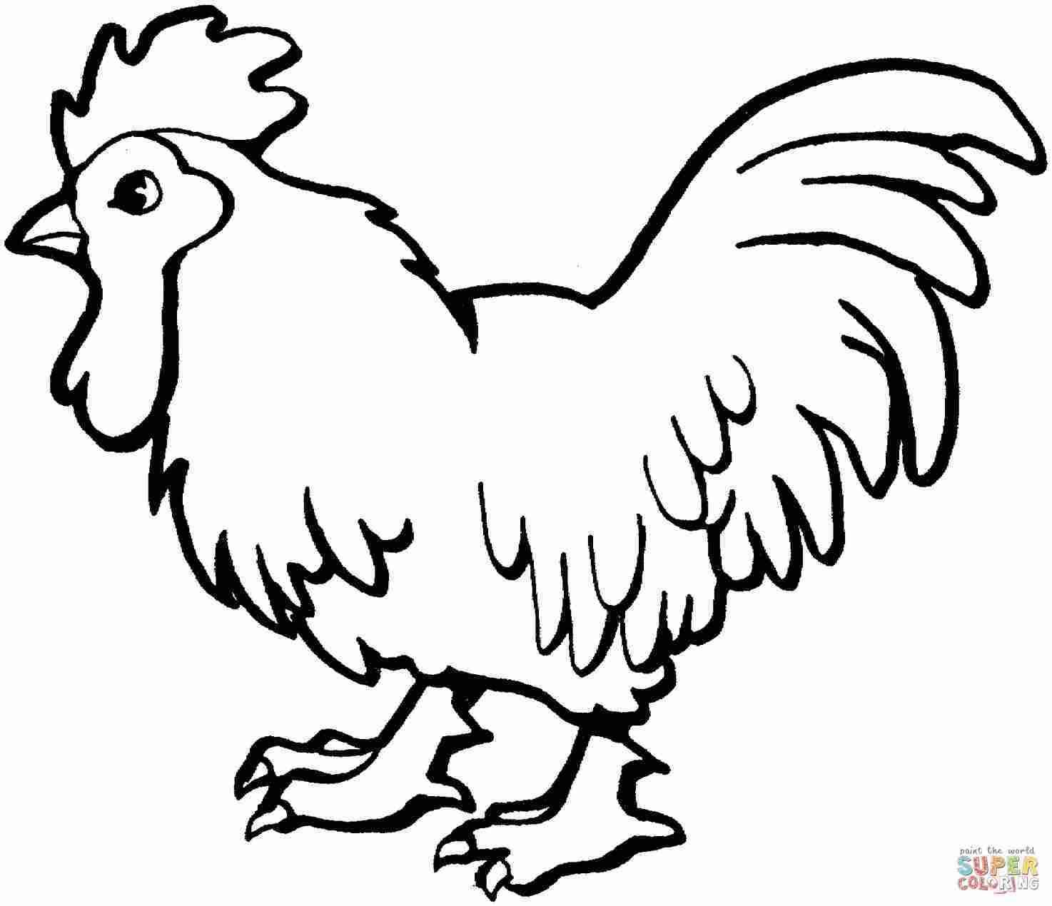 Cute Rooster Drawing | Free download on ClipArtMag