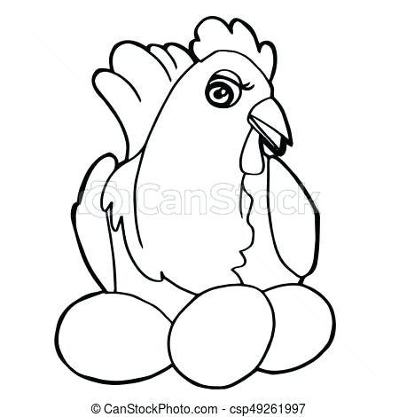 450x470 Cute Chicken Drawing