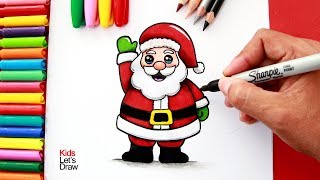 320x180 how to draw santa claus greeting card christmas card drawing