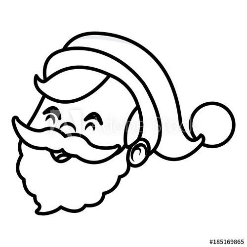500x500 Cute Santa Claus Cartoon Face