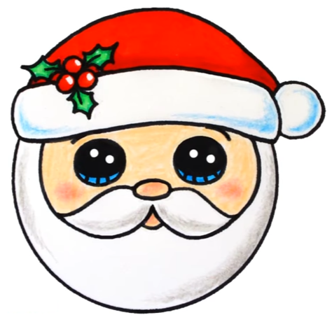 Cute Santa Drawing | Free download on ClipArtMag