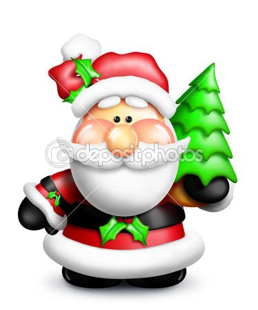 374x449 Cute Santa Claus Clip Art Gumdrop Cartoon Santa Stock Photo