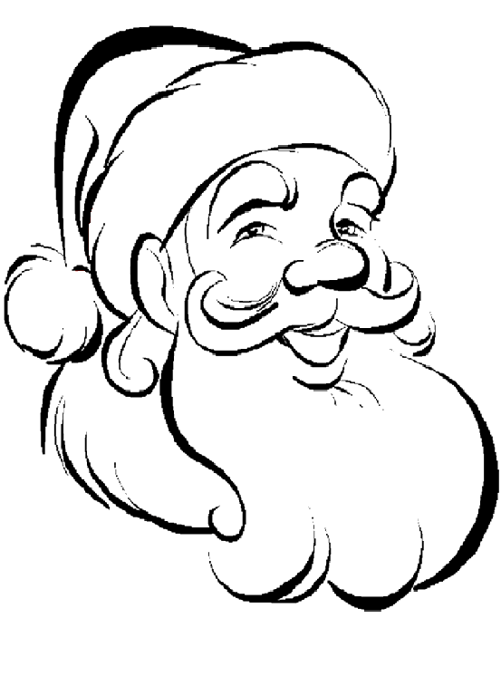553x757 Cute Santa Claus Coloring Pages With Free Drawing