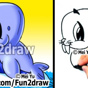 300x300 How To Draw A Seal Inspirationa How To Draw Cartoons How To Draw