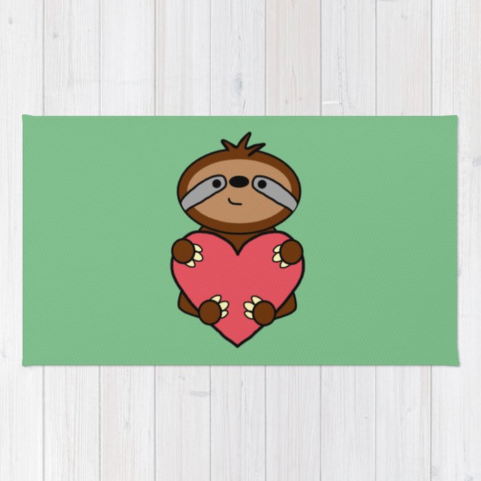 700x700 Cute Baby Sloth Rug