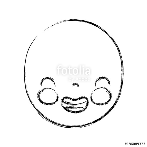 500x500 Figure Kawaii Cute Smile Face Expression Stock Image And Royalty