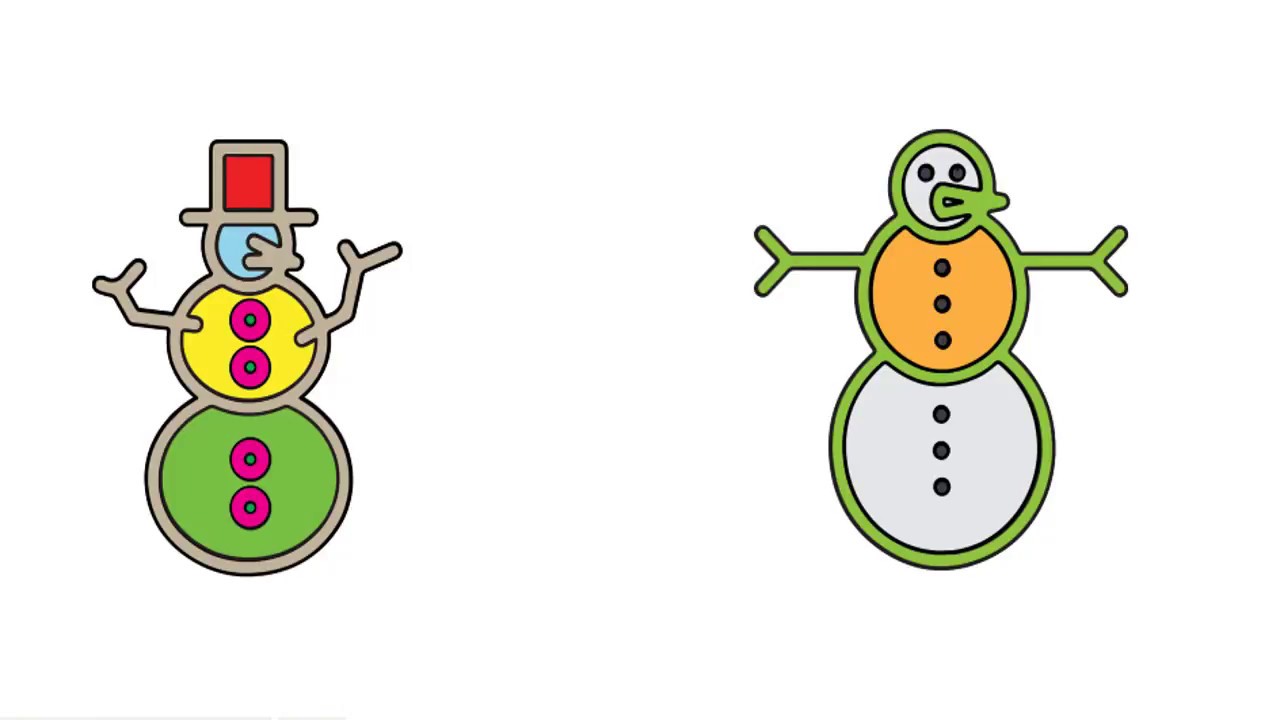 1280x720 Merry Christmas How To Draw Snowman Cute Snowman Christmas Drawing