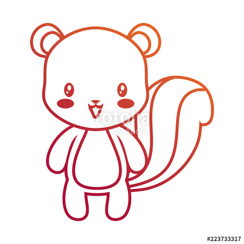 500x500 Cute Squirrel Animal Baby Drawing Stock Image And Royalty Free