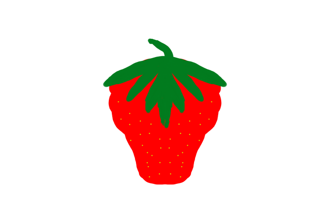 670x419 How To Draw Strawberries Steps