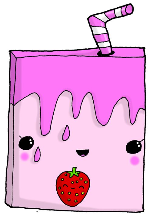 495x720 Kawaii Cute Strawberry Milk Carton