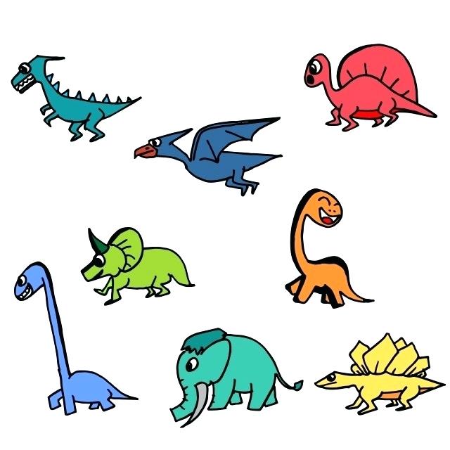 640x640 Dino Drawing Color Drawing