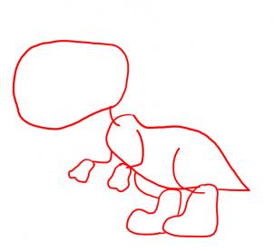 302x277 how to draw how to draw cute dinosaurs, cute dinosaurs