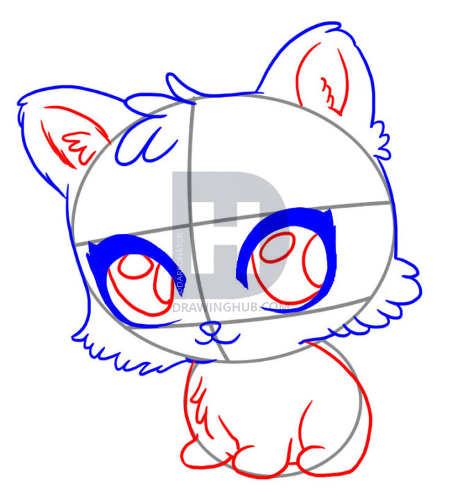 676x720 How To Draw A Cute Tiger, Step