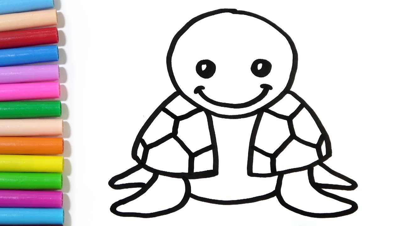1280x720 how to draw a cute turtle hde