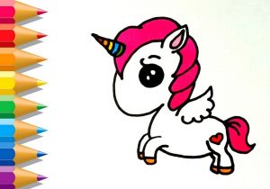 300x210 How To Draw A Easy Cute Unicorn How To Draw A Cute Unicorn