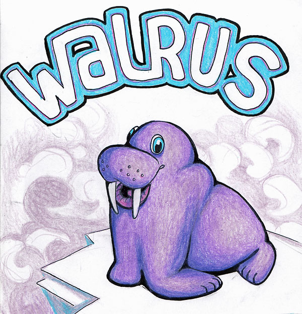 600x625 Cutest Walrus Ever Just Sketches