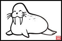200x134 How To Draw The Walrus Drawing Tutorials Drawing How To Draw
