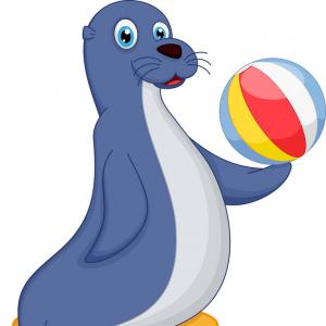 300x300 Cute Baby Seal Drawing Vector Clipart Soidergi