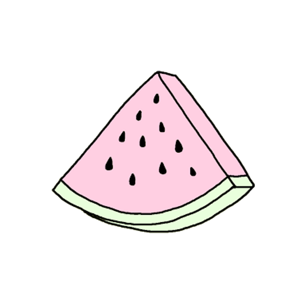 1024x1024 Collection Of Free Watermelon Drawing Template Download On Ui Ex