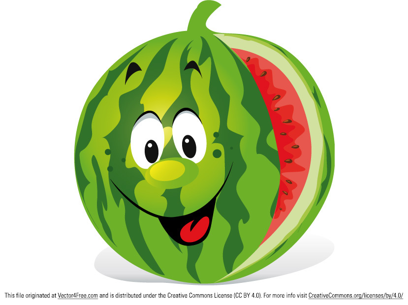 829x620 Cute Watermelon Slice Clipart