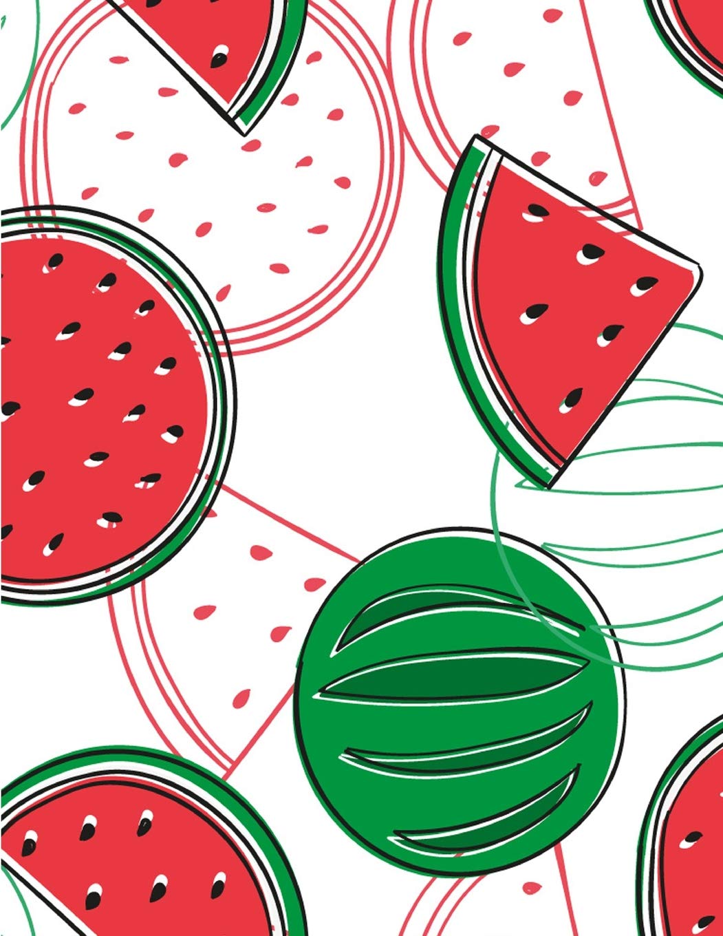 1051x1360 Watermelon Notebook Blank Cute Fruit Sketchbook Blank