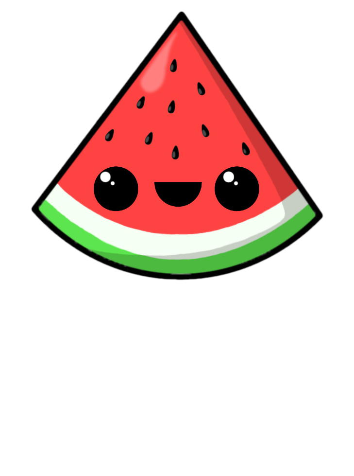 Cute Watermelon Drawing | Free download on ClipArtMag