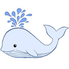 Cute Whale Drawing