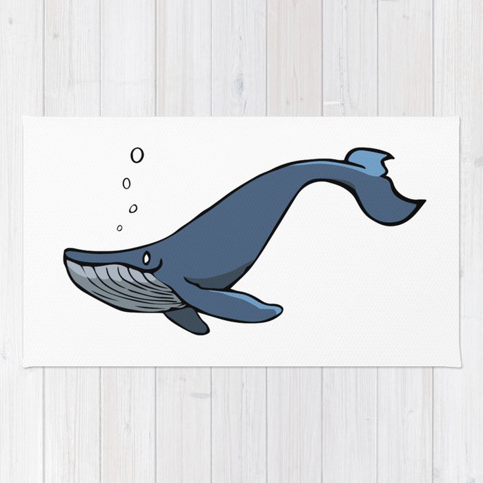 700x700 Cute Humpback Whale Rug
