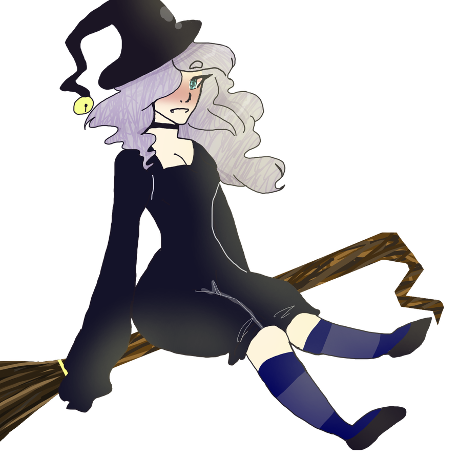 894x894 Cute Witch Drawing For Halloween