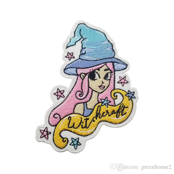 600x600 Tep Cute Witch Fantasy Embroidered Patches