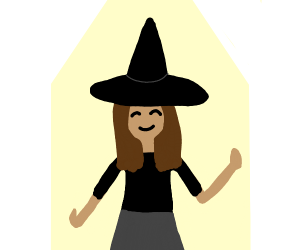 300x250 Cute Witch Girl
