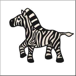 cartoon zebra drawing easy