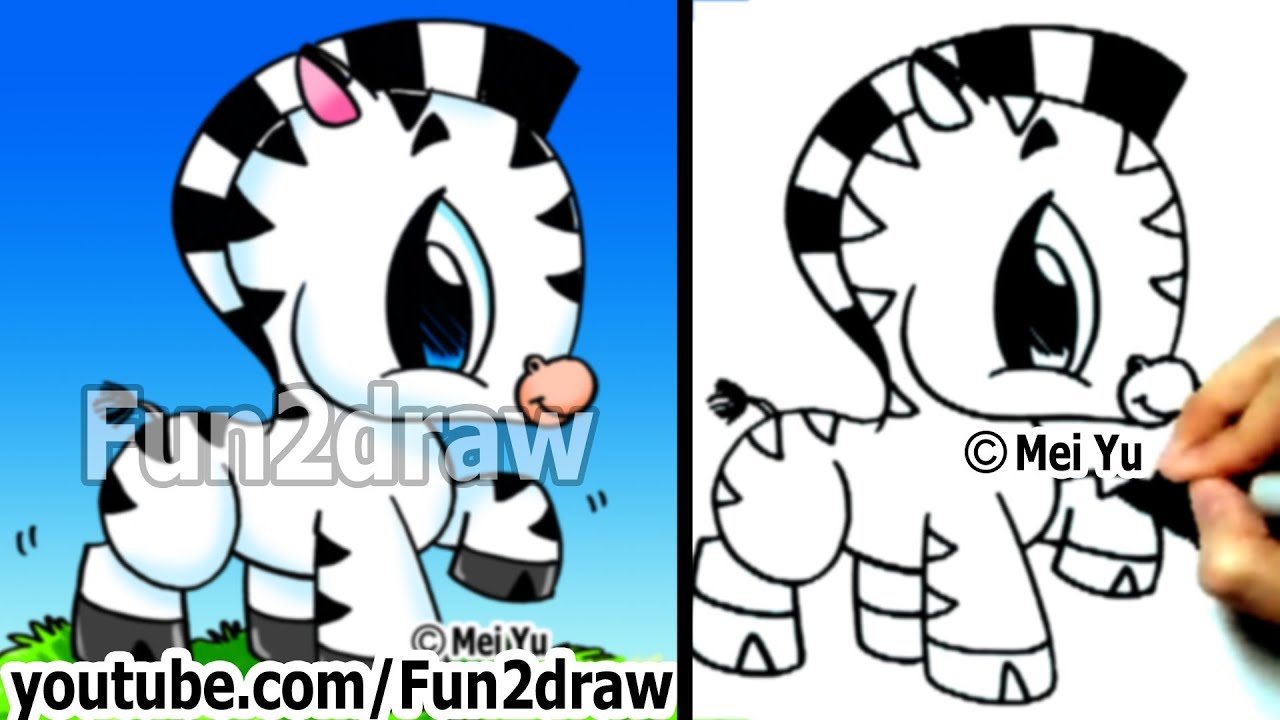 1280x720 How To Draw A Zebra