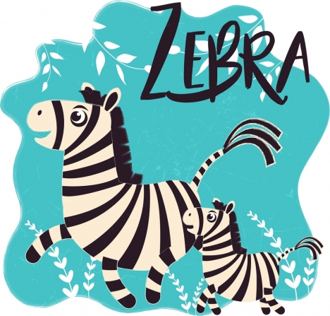 468x447 Zebra Drawing Cute Cartoon Design Vectors Stock In Format For Free