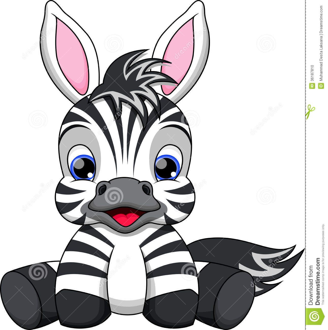 1292x1300 Baby Zebra Cartoon Stock Photo