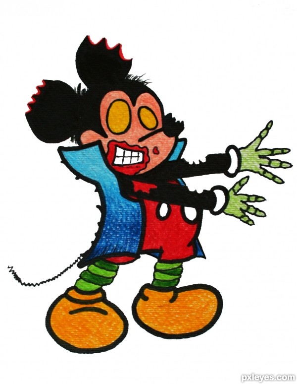 600x774 Mickey As A Zombie! Picture