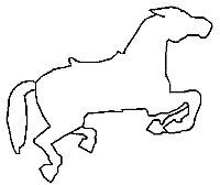 200x168 Hand Carved Miniature Carousel Horse