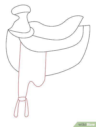 401x532 How To Draw A Horse Saddle Steps