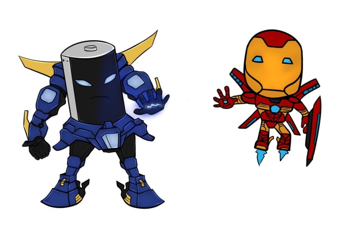 680x441 drawing character robot mecha cyborg