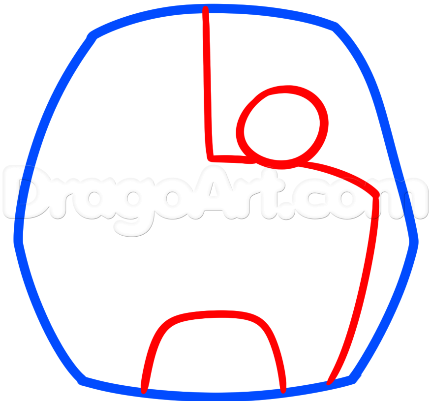 876x815 How To Draw Cyborg Easy, Step