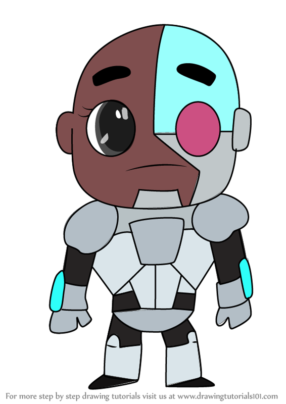 566x800 Learn How To Draw Kawaii Cyborg